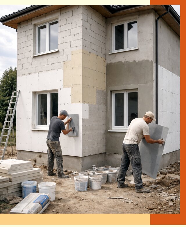 Утепление дома из газобетона в Иркутске от 4376 руб./м² — заказать у ТепломастерРкт